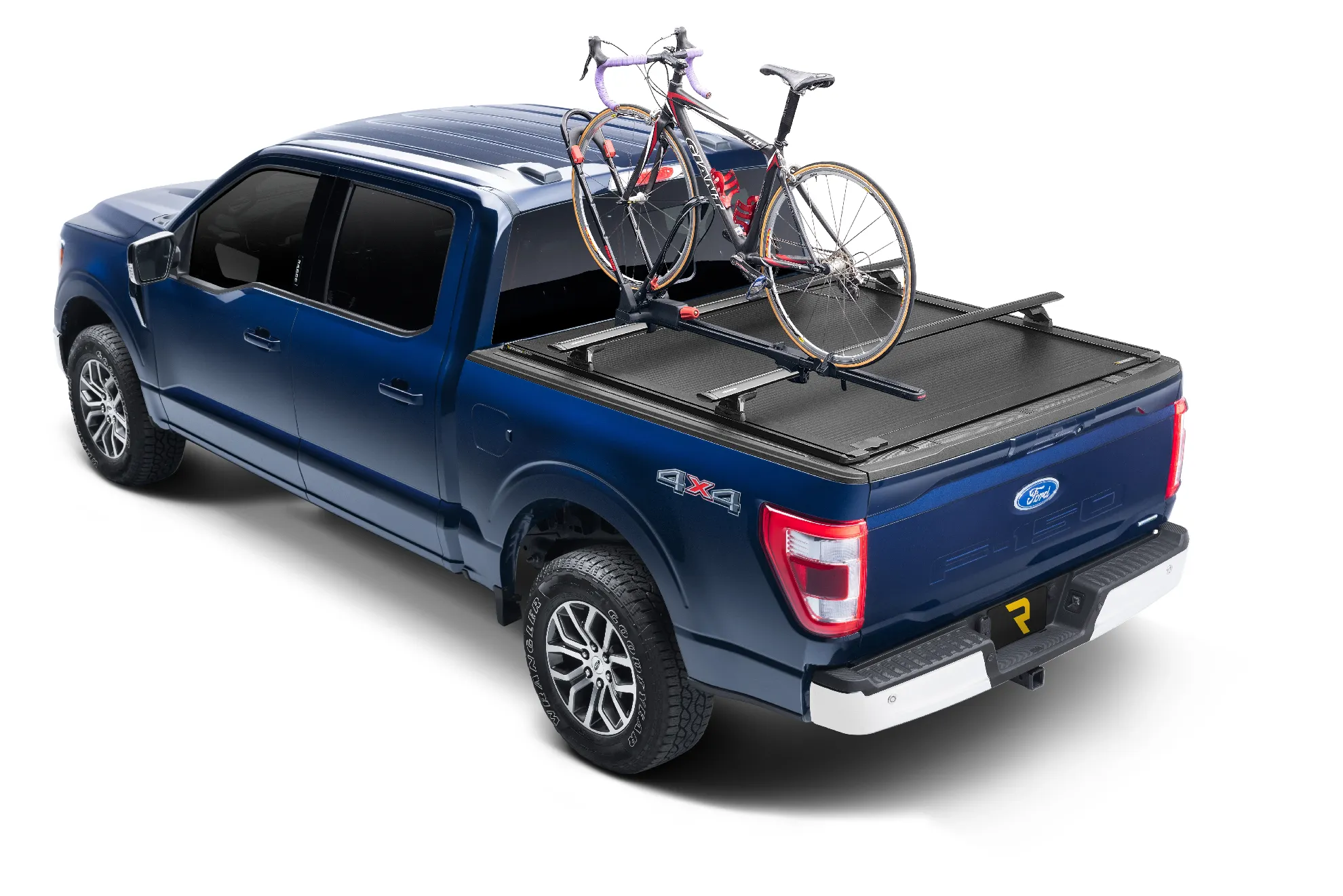 Tonneau cover with integrated overland rack